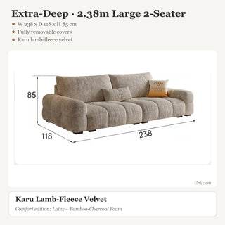 Extra-Deep · 2.38m Large 2-Seater