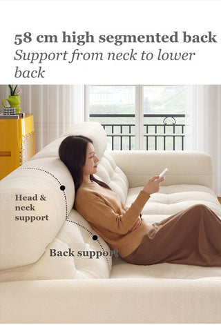 58 cm high segmented back