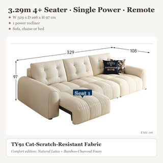 3.29m 4+ Seater · Single Power · Remote