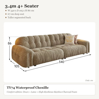 3.4m 4+ Seater