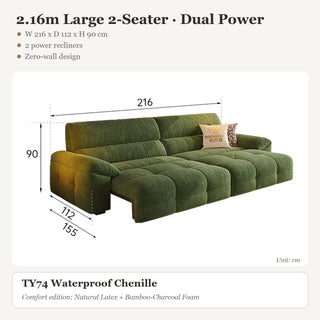 2.16m Large 2-Seater · Dual Power
