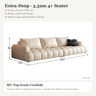 Extra-Deep · 3.32m 4+ Seater