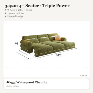 3.42m 4+ Seater · Triple Power