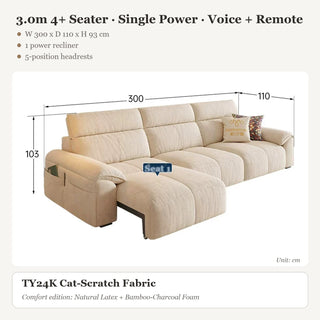 3.0m 4+ Seater · Single Power · Voice + Remote