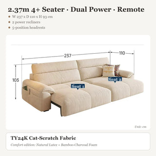 2.37m 4+ Seater · Dual Power · Remote