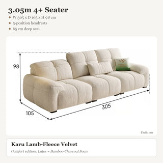 3.05m 4+ Seater