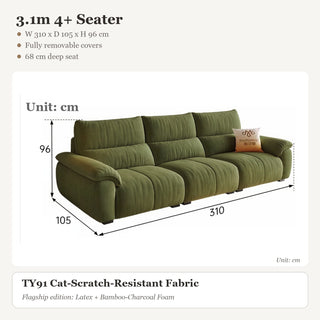 3.1m 4+ Seater