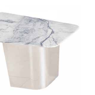 Caileigh Cultured Marble Coffee Table Singapore