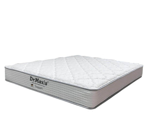 Campo Fabric Bed Frame + Dr.Maxis Support Individual Pocketed Spring Mattress Singapore