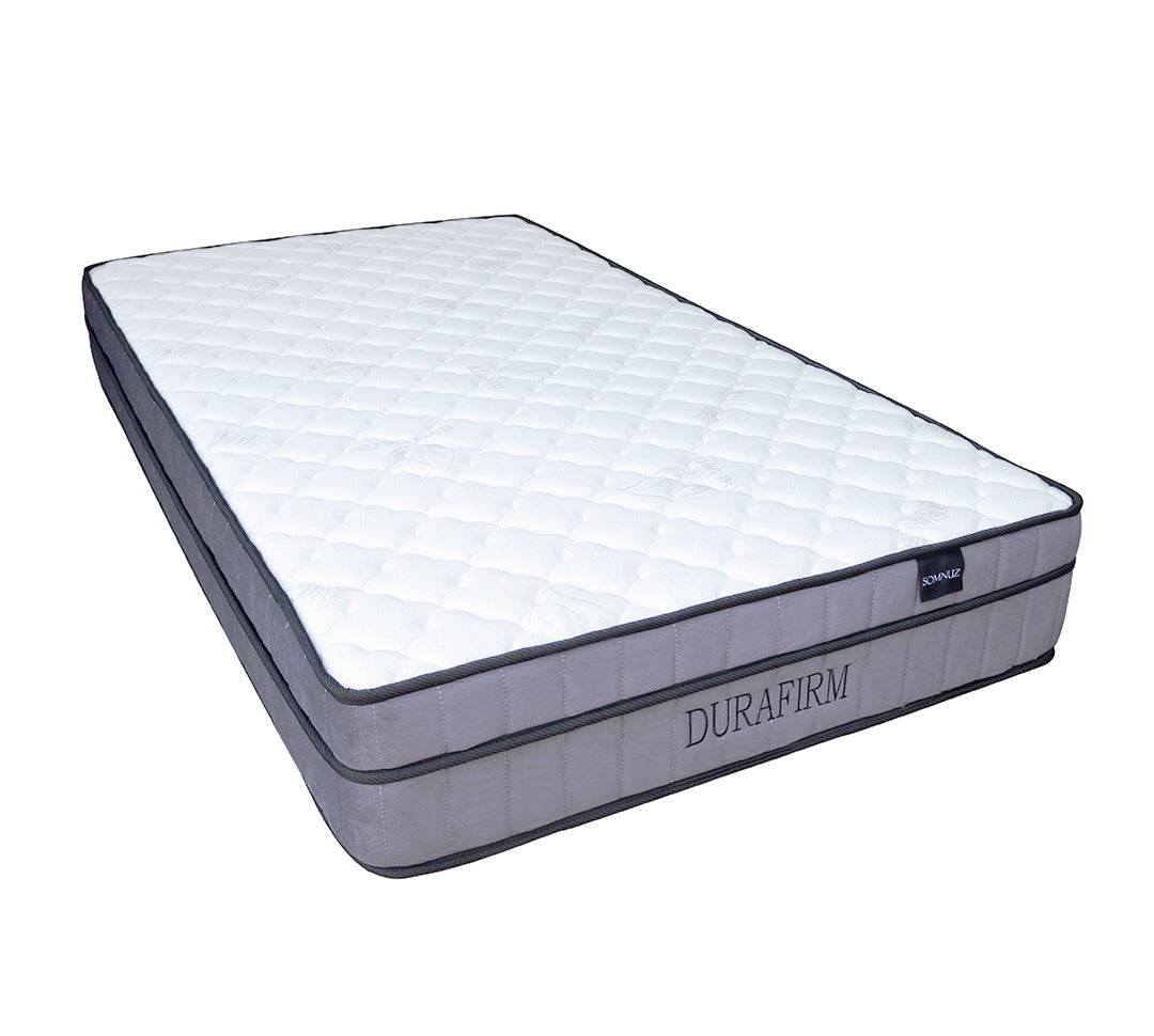 Campo Fabric Storage Bed (Water Repellent) + Somnuz™ Durafirm 10" Spring Mattress with Eurotop Singapore