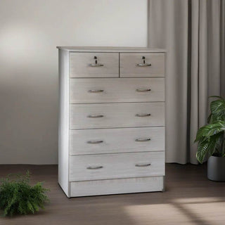 Carilynne White Wash Chest of Drawer Singapore