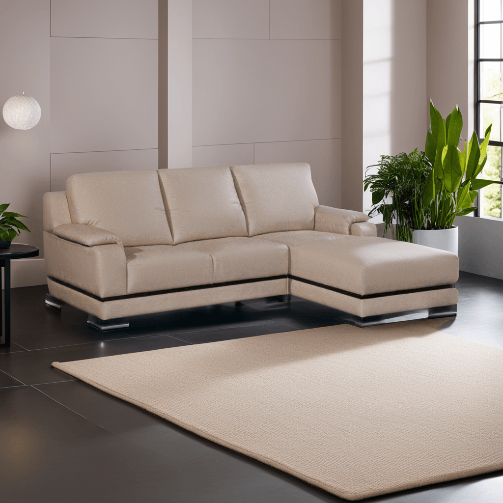 Buy affordable Carnation L-Shaped Faux Leather Sofa at Megafurniture.sg ...