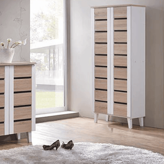 Casimir Tall Shoe Cabinet in White Singapore