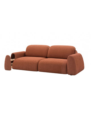 Storage shelf in the armrest