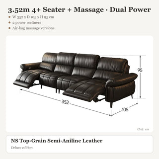 3.52m 4+ Seater + Massage · Dual Power