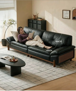 60 cm deep seat, 56 cm back