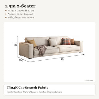 1.9m 2-Seater