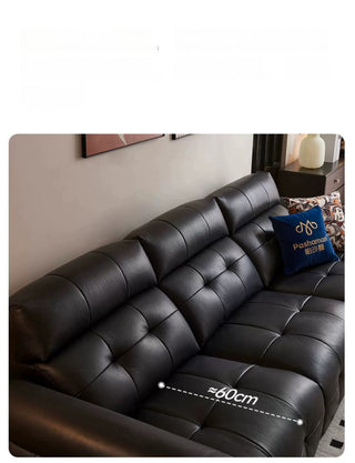 Voroona Genuine Leather Sofa, view 5