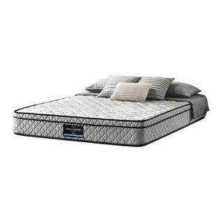 Colys Grey Fabric Bed Frame with Drawer (Water Repellent) + Honey Spinal Comfort 10" Spring Mattress Singapore
