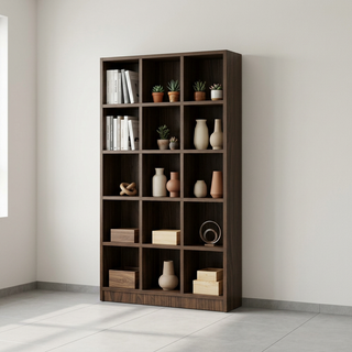 Cooper Walnut Open Bookshelf