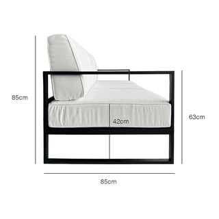 Cove 3 Seater Off White Outdoor Sofa by Zest Livings Singapore