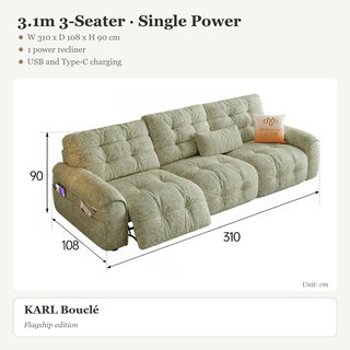 3.1m 3-Seater · Single Power