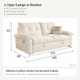 1.75m Large 2-Seater