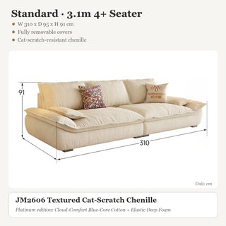 Standard · 3.1m 4+ Seater