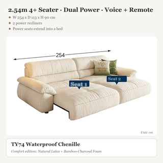 2.54m 4+ Seater · Dual Power · Voice + Remote