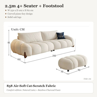2.5m 4+ Seater + Footstool