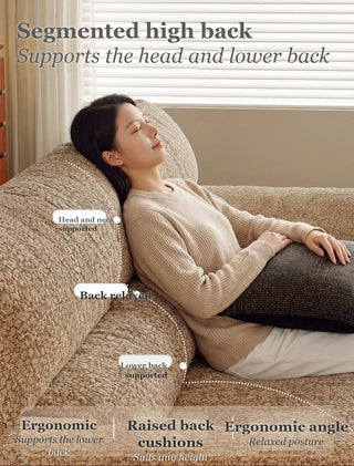 Segmented high back