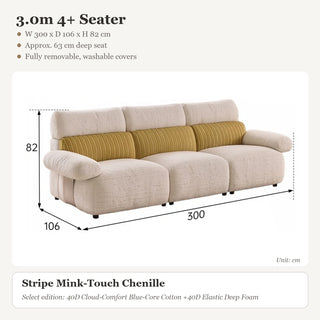 3.0m 4+ Seater