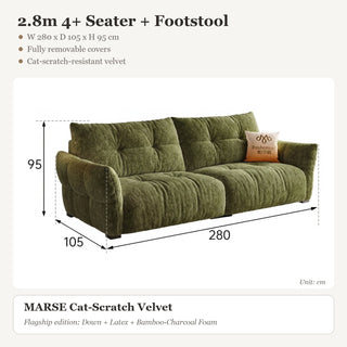 2.8m 4+ Seater + Footstool