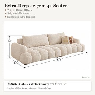 Extra-Deep · 2.72m 4+ Seater