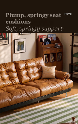 Plump, springy seat cushions