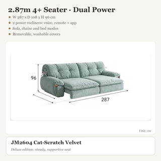 2.87m 4+ Seater · Dual Power