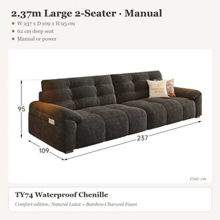 2.37m Large 2-Seater · Manual
