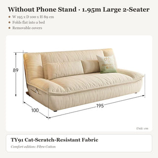 Without Phone Stand · 1.95m Large 2-Seater