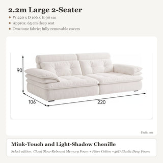 2.2m Large 2-Seater