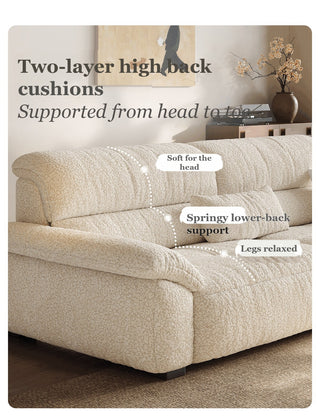 Two-layer high back cushions