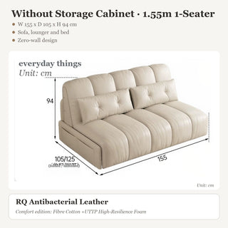 Without Storage Cabinet · 1.55m 1-Seater