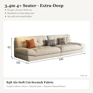 3.4m 4+ Seater · Extra-Deep