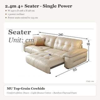 2.4m 4+ Seater · Single Power