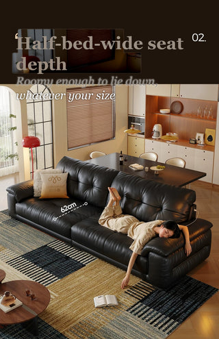 Half-bed-wide seat depth