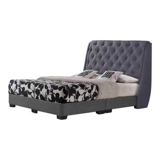 Dahlia Grey Fabric Bed Frame (Water Repellent) Singapore