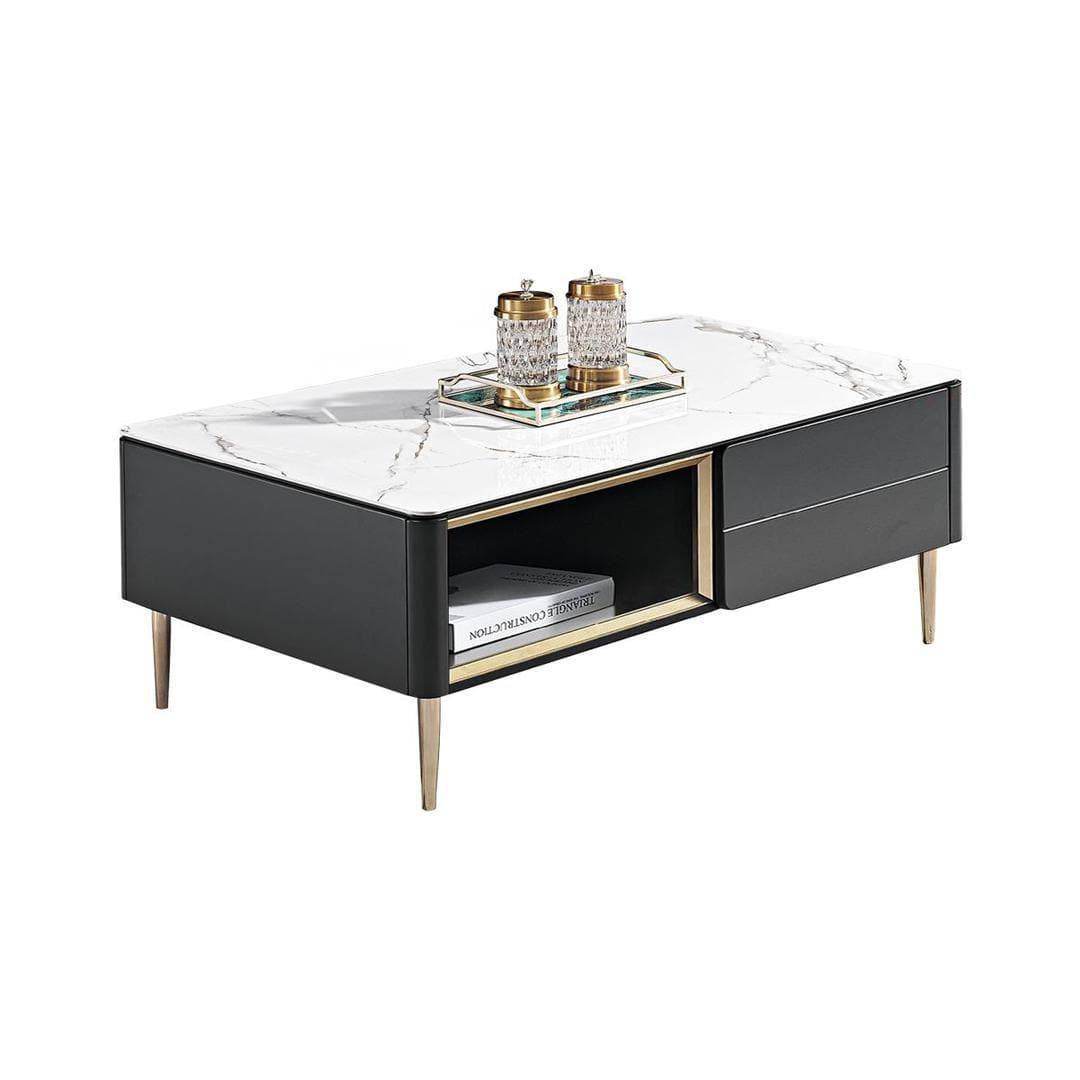 Danikka Coffee Table with Glossy Sintered Stone Top Singapore