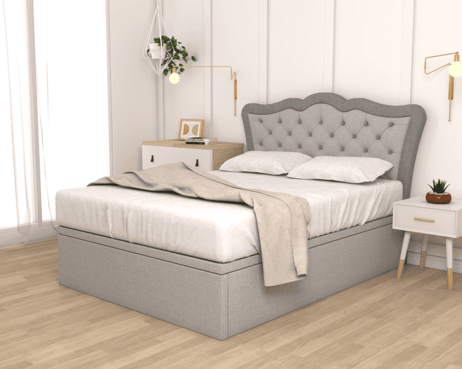 Dannell Fabric Storage Bed (Pet Friendly Fabric) Singapore
