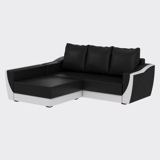 Darcie L-Shape Faux Leather Sofa Singapore