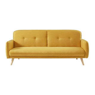 Dawn Yellow Fabric Sofa Bed Singapore