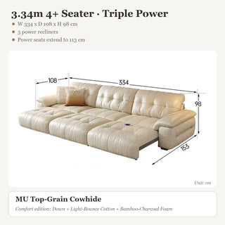 3.34m 4+ Seater · Triple Power